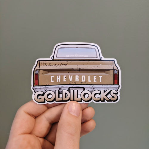 Goldilocks tailgate sticker